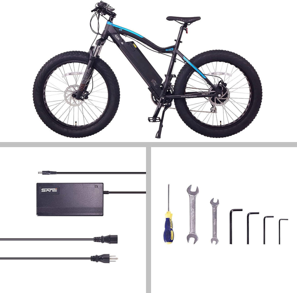 Aspen Fat Electric Bike,E-Bike,48V 13Ah 250W, E-MTB 624Wh Battery [Black 26"]