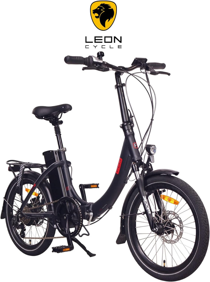 F1 Folding Electric Bike, 250W E-Bike, 36V 13Ah 468Wh Battery (20, Black)