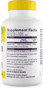 Vitamin D3 5000 IU (Non-Gmo), 120 Softgels (Copy)