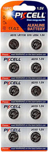 LR1130 L1131 389 390 AG10 Watch Battery Button Cell 10Pcs