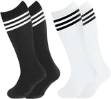 Kids Child Soccer Socks Cotton Toddler Soccer Socks Stripes Knee High Tube Socks Sport Kids Stockings for Boys Girls