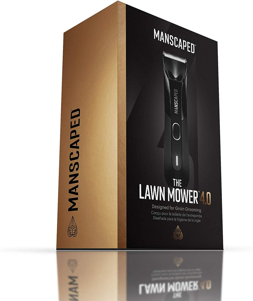 MANSCAPED™ Electric Groin Hair Trimmer, the Lawn Mower™ 4.0, Replaceable Skinsafe™ Ceramic Blade Heads, Waterproof Wet / Dry Clippers, Rechargeable, Wireless Charging, Male Body Hair Groomer