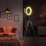 Selfie Ring Light with Tripod Stand, Ring light with Remote & Phone Holder for YouTube/Tiktok Stream/Makeup, LED Circle Light Tripod (Brown) pattanaustralia