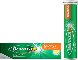 Energy Vitamin with 12 Essential Vitamins and Minerals to Help Support Physical Energy and Mental Sharpness, Orange Flavour, 15 Effervescent Tablets