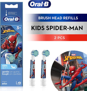 Stages Kids Spiderman 3+ Years Toothbrush Brush Heads 2 Count