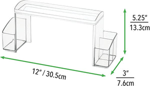 (High Rise Organizer) -  Bathroom Medicine Cabinet High-Rise Organiser for Vitamins, Medical Supplies, Makeup - Clear