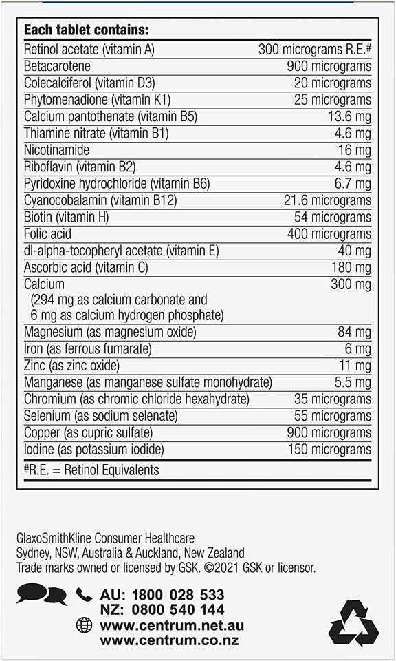 for Men, Multivitamin with Vitamins & Minerals to Support Energy, Immunity, Heart Health & Muscle Function, 60 Tablets