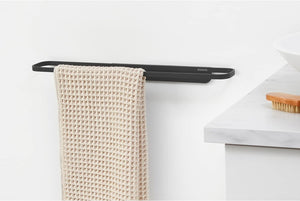 Mindset Steel Towel Bar (Mineral Infinite Gray) Sleek, Wall Mounted Anti-Rust Towel Rail for Bathroom Kitchen, Holds up to 4.4 Lbs (1.7 X 22 X 3.3)