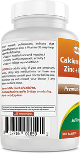 Calcium Magnesium Zinc with D3 300 Tablets