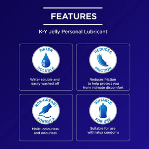 K-Y Personal Lubricant for Use with Condoms, 100G