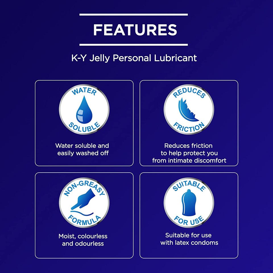 K-Y Personal Lubricant for Use with Condoms, 100G