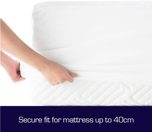 Cotton Terry Fully Fitted Waterproof Mattress Protector - 7 (Single.)