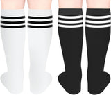 Kids Child Soccer Socks Cotton Toddler Soccer Socks Stripes Knee High Tube Socks Sport Kids Stockings for Boys Girls