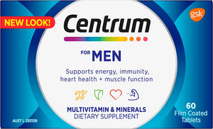 for Men, Multivitamin with Vitamins & Minerals to Support Energy, Immunity, Heart Health & Muscle Function, 60 Tablets