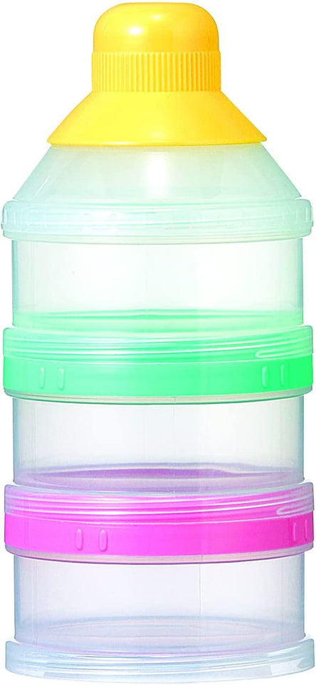 Portable Powder Milk Container with 3 Compartments