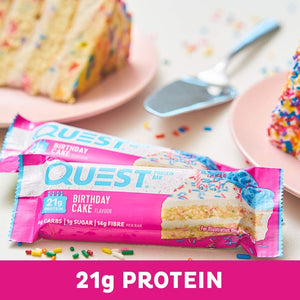 Birthday Cake Protein Bar, High Protein, Low Carb, Keto Friendly, 12 Count