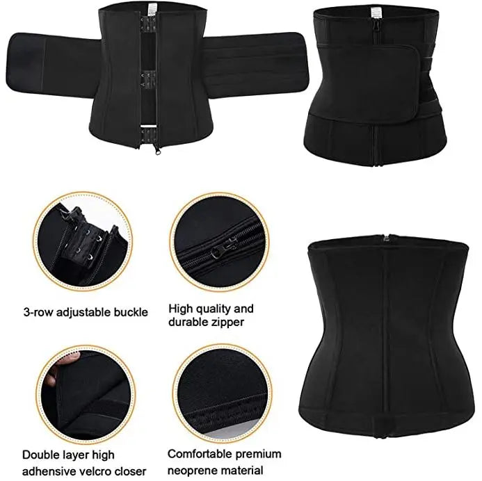 Women Waist Trainer Cincher Belt Tummy Control Sweat Girdle Workout Slim Belly Band for Weight Loss pattanaustralia