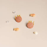 Cute Cat Earrings Orange Kitten Stud Earring Teen Girls Cat Lovers Birthday Christmas Gift