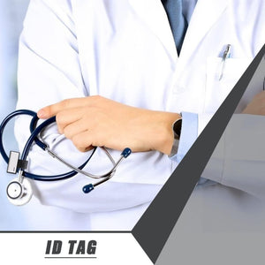 6Pcs Stethoscope Name Tag Name ID Identification Tag Clip for Stethoscope Tube Replacement Accessories