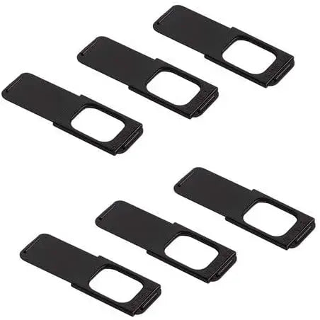 Webcam Cover 6 Pack - Thin Sliding Laptop Cam Blocker, Black, 1.5” x 0.5” and 1.5mm Thick pattanaustralia