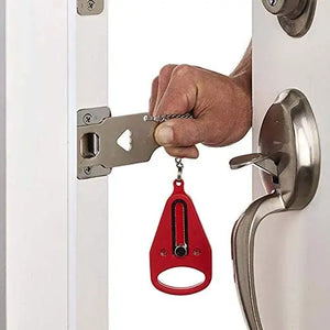 Portable Door Lock for Travel, Door Lock Self-Defense Security Device for Home, Apartment, Hotel, Living Motel, School Dorm, House pattanaustralia