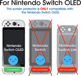 Tempered Glass Screen Protector Compatible with Nintendo Switch OLED Model 2021 (3-Pack)