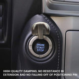 Car Start Button Cover,3D Iron Man Car Accessory Car Anti Scratch Protective Cove (Pearl Silver) pattanaustralia