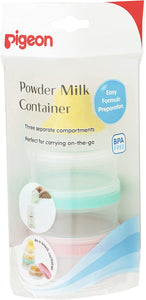 Portable Powder Milk Container with 3 Compartments