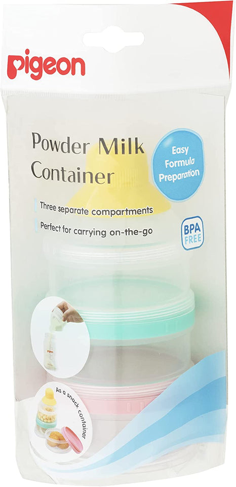 Portable Powder Milk Container with 3 Compartments