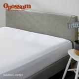 Bamboo Jersey Waterproof Fitted Mattress Protector, Queen Bed Size