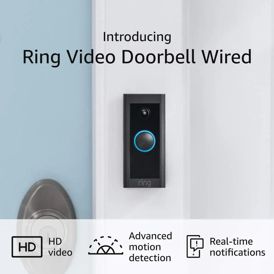 Ring Video Doorbell Wired with Plug-In Adapter – Convenient, essential Pattan Australia