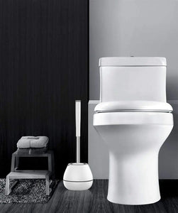 Toilet Brush and Holder Set, Silicone & Antibacterial Bristles Bathroom Cleaning Pattan Australia