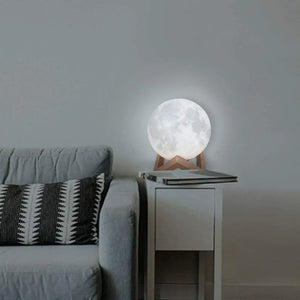 3D Magical Moon Lamp USB LED Night Light Moonlight Touch Sensor 20cm Diameter pattanaustralia