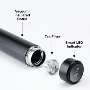 Smart Vacuum Insulated Water Bottle Travel Mug with LED Temperature Display Pattan Australia