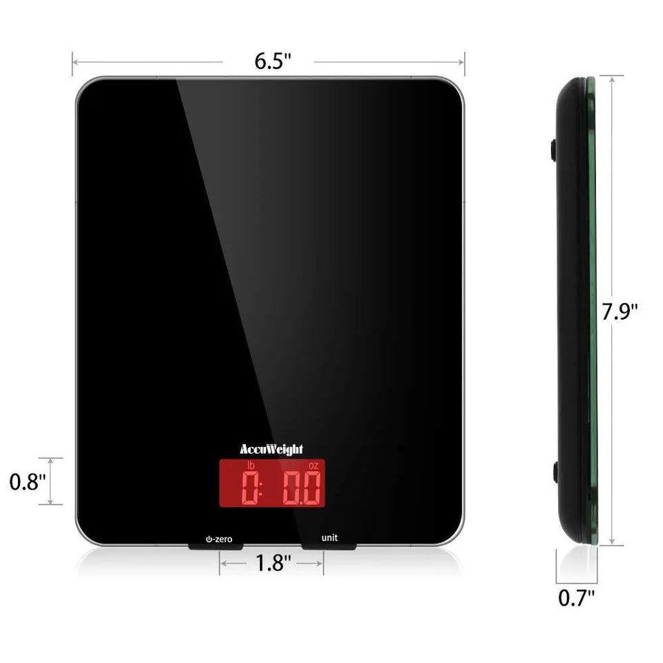 Digital Multifunction Meat, Food Scale with LCD Display for Baking, Cooking 11lb Capacity Tempered Glass pattanaustralia