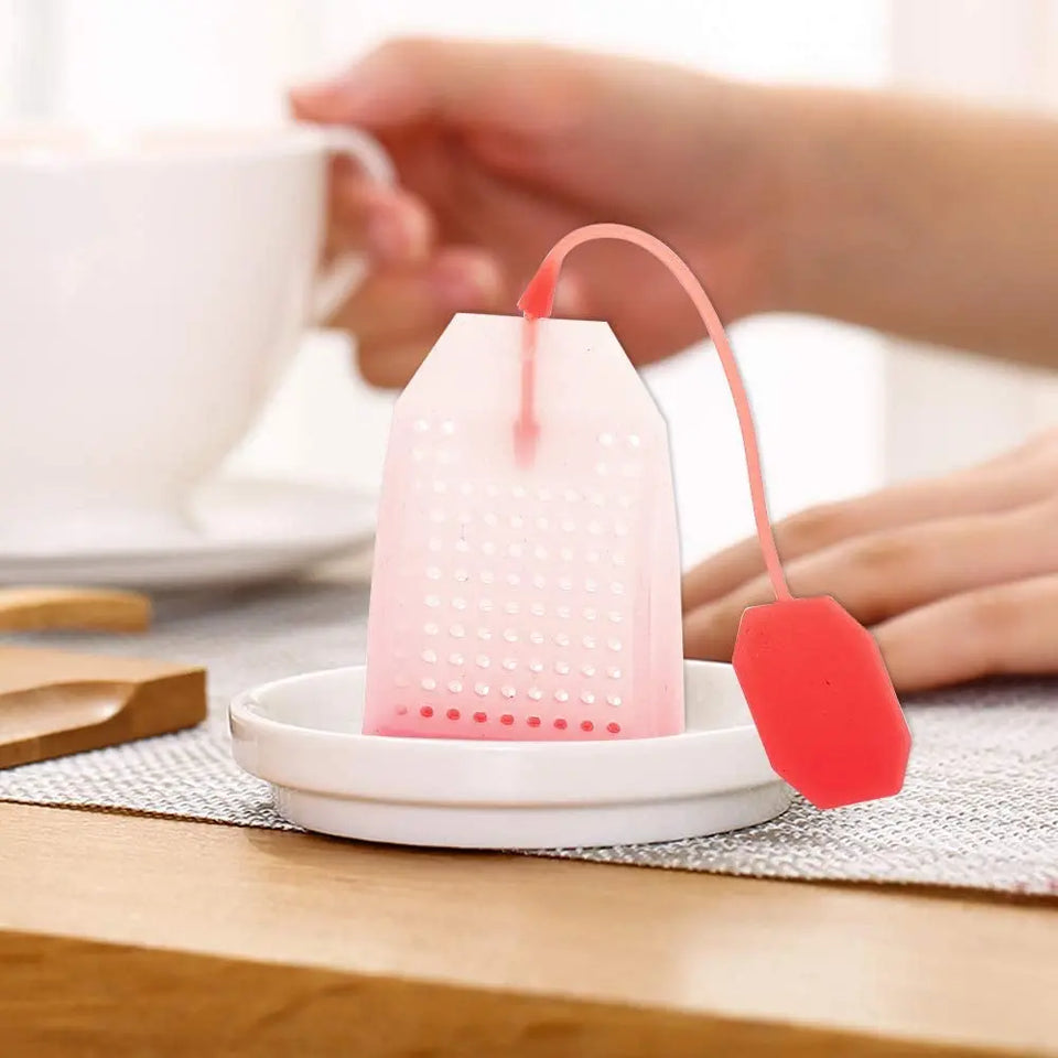 Silicone Tea Infuser, Safe Reusable Loose Leaf Tea Bags Strainer Filter with  Tea Spoon pattanaustralia