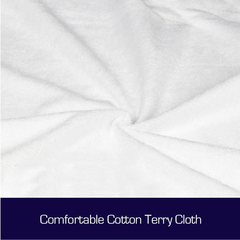 Cotton Terry Fully Fitted Waterproof Mattress Protector - 7 (Single.)