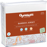 Bamboo Jersey Waterproof Fitted Mattress Protector, Queen Bed Size