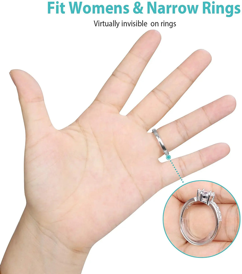 Invisible Ring Size Adjuster for Loose Rings Ring Adjuster Sizer Fit Any Rings Ring Guard Spacer (Clip-ON, 8 PCS) pattanaustralia