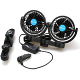 Electric Car Fans for Rear Seat Passenger 12V, Portable, 360 Degree Rotatable with Speed Regulation Pattan Australia