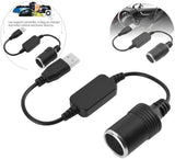 GutReise 5V USB to 12V Car Cigarette Lighter Socket Female Converter for DVR Dash Camera GPS E-Dog pattanaustralia