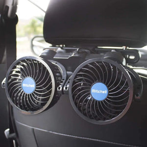 Electric Car Fans for Rear Seat Passenger 12V, Portable, 360 Degree Rotatable with Speed Regulation Pattan Australia