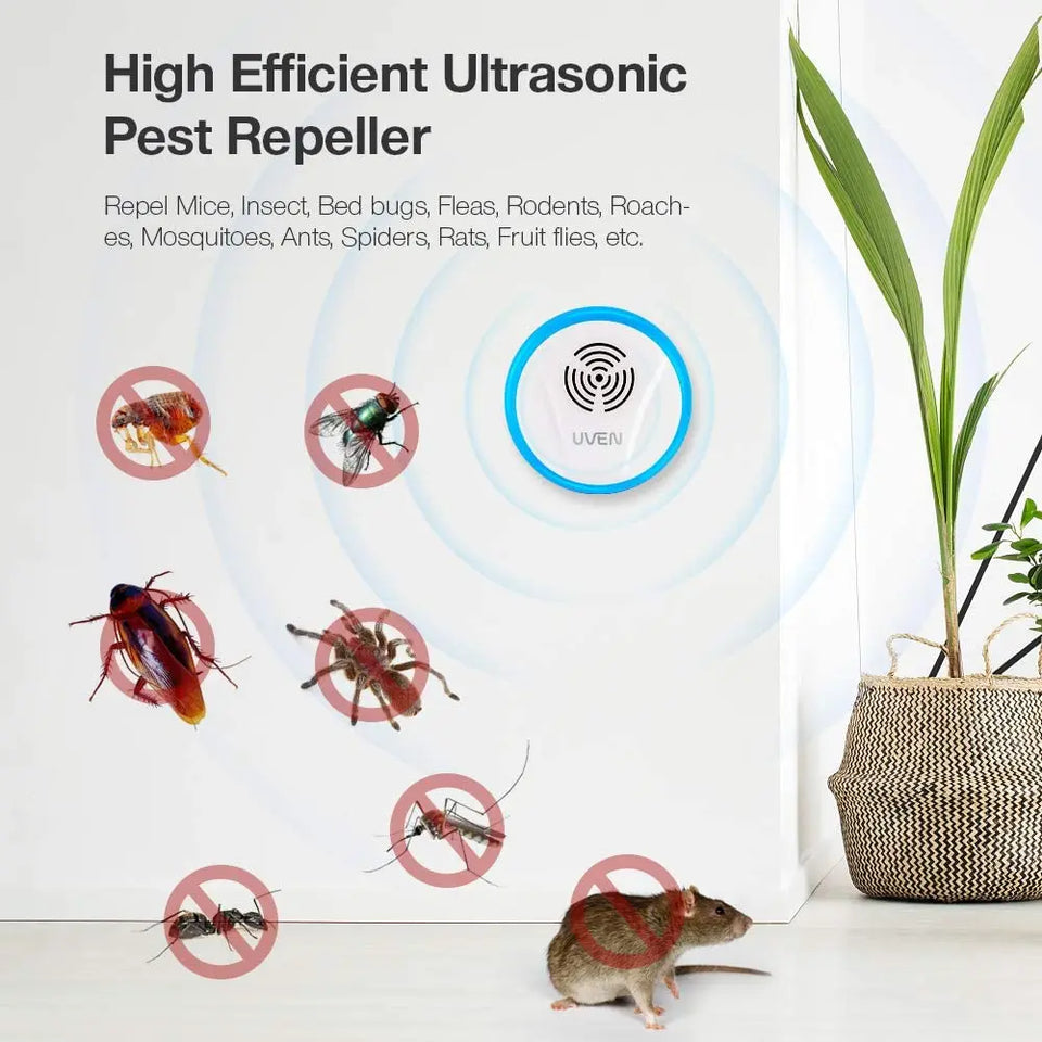 Ultrasonic Pest Repeller, 6PCs Plug in Mosquito, Insect Killer Pest Control Pattan Australia