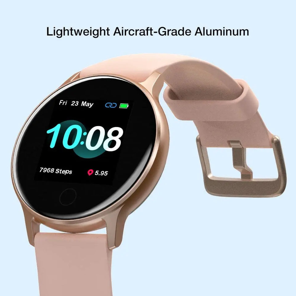 UMIDIGI Uwatch 2S Fitness Tracker Bluetooth, Waterproof 5ATM, Heart Rate Monitor, Pedometer, Activity Tracker for Android iOS-Rose Gold pattanaustralia