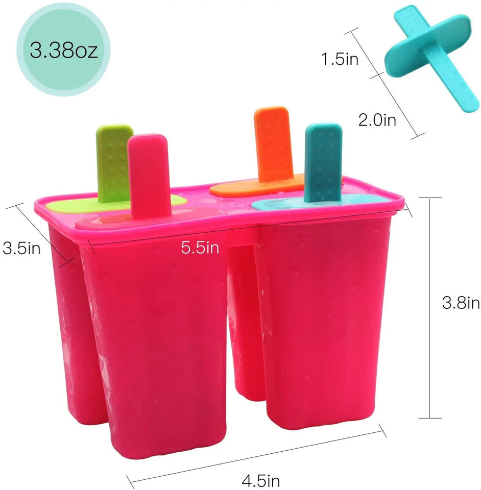 Food Grade Silicone Homemade Ice Cream Moulds 8pieces Pattan Australia