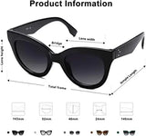 Retro Vintage Designer Cat eye Oversized Sunglasses for women black pattanaustralia