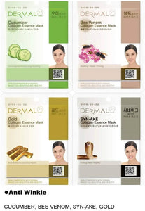 DERMAL16 Bundle Pack Collagen Essence Full Face Facial Mask Sheet. pattanaustralia