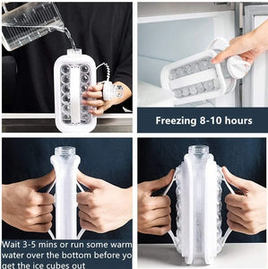 Ice Cube Molds, Tray 2 in 1 Portable Ice Ball Maker Kettle, Easy to Make 17 Grids Ice Ball for Home, Party, Beer, Whiskey, Juice, Champagne pattanaustralia