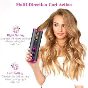 Runsnail Cordless Auto Hair Curler, LED Temperature Display and Timer/USB Rechargeable Pattan Australia