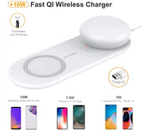 LED Touch Light Wireless Charger, Dimmable Magnetic Portable 600mAh Rechargeable Bedside Lamp for Bedroom, 7.5W for iPhone 12 Pro, 10W for S20 Ultra/S10/Note10 pattanaustralia